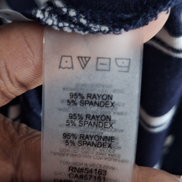 Calvin Klein Navy Womans Striped Dress SZ 1X - Picture 9 of 9